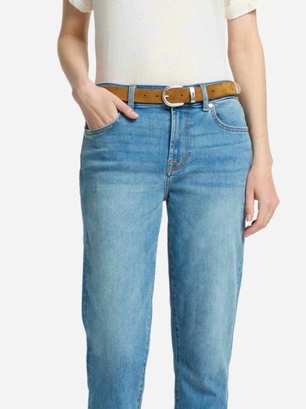7 For All Mankind, Josephine, Ibiza / Light Blue, 28, NWOT